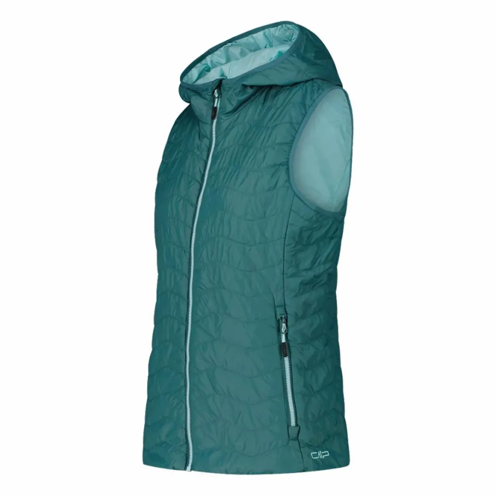 Gilet imbottito con cappuccio da Donna