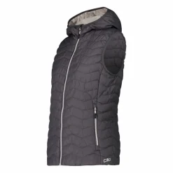 Gilet imbottito con cappuccio da Donna