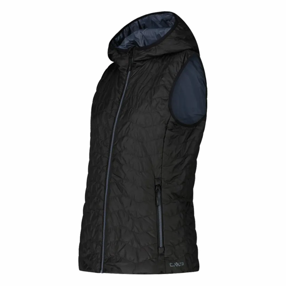 Gilet imbottito con cappuccio da Donna