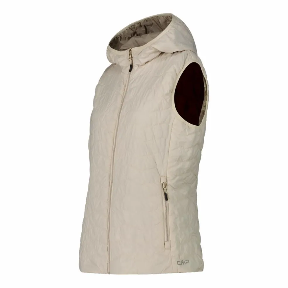 Gilet imbottito con cappuccio da Donna