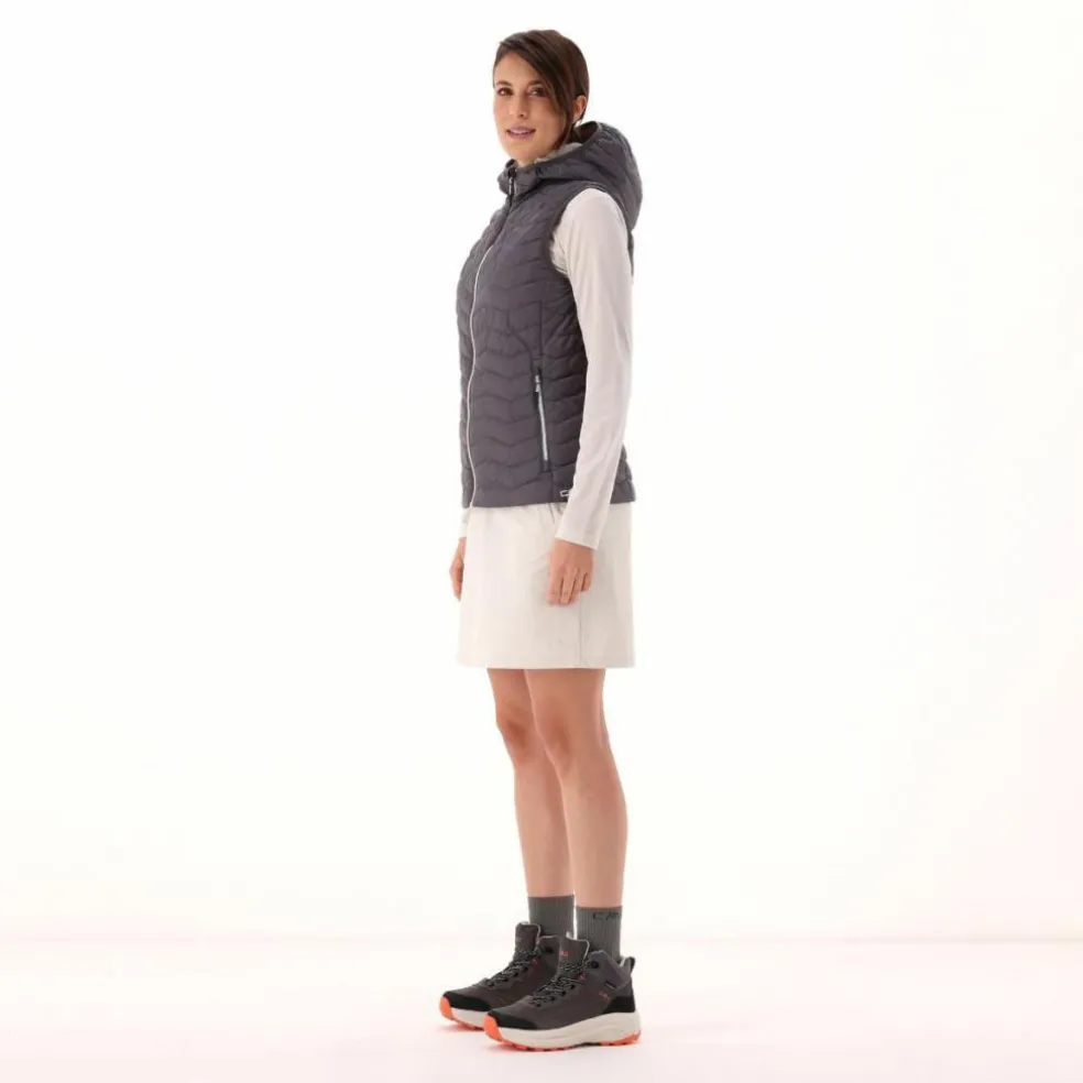 Gilet imbottito con cappuccio da Donna