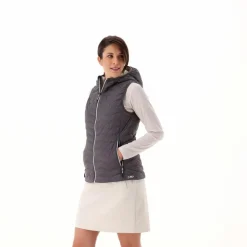 Gilet imbottito con cappuccio da Donna