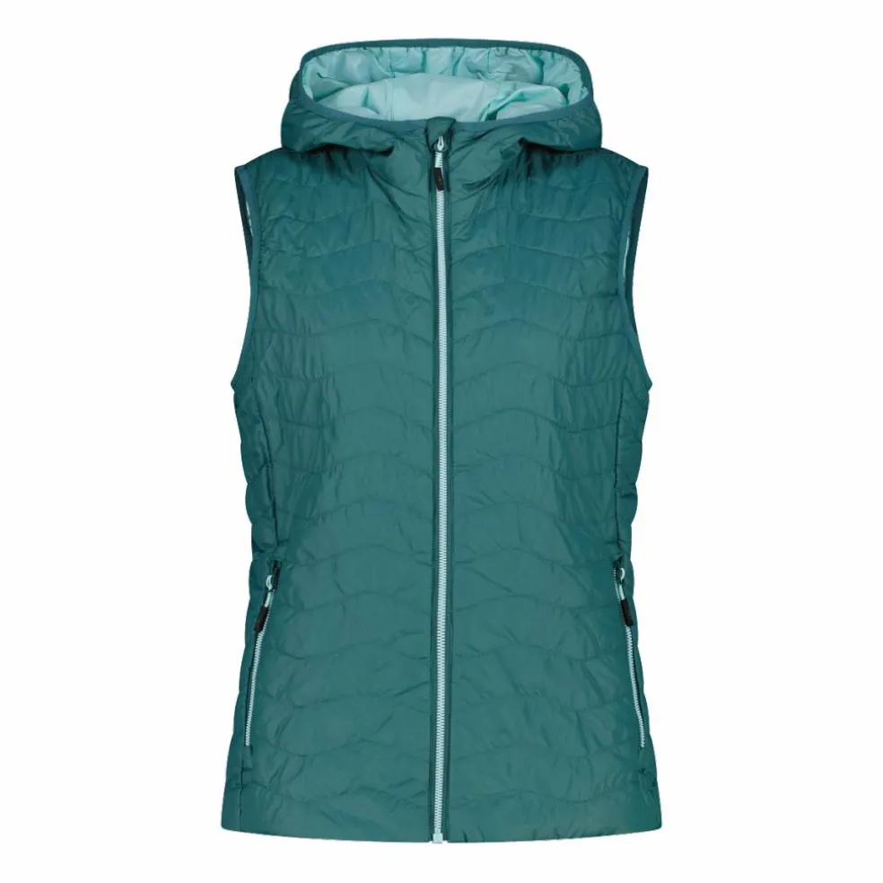 Gilet imbottito con cappuccio da Donna