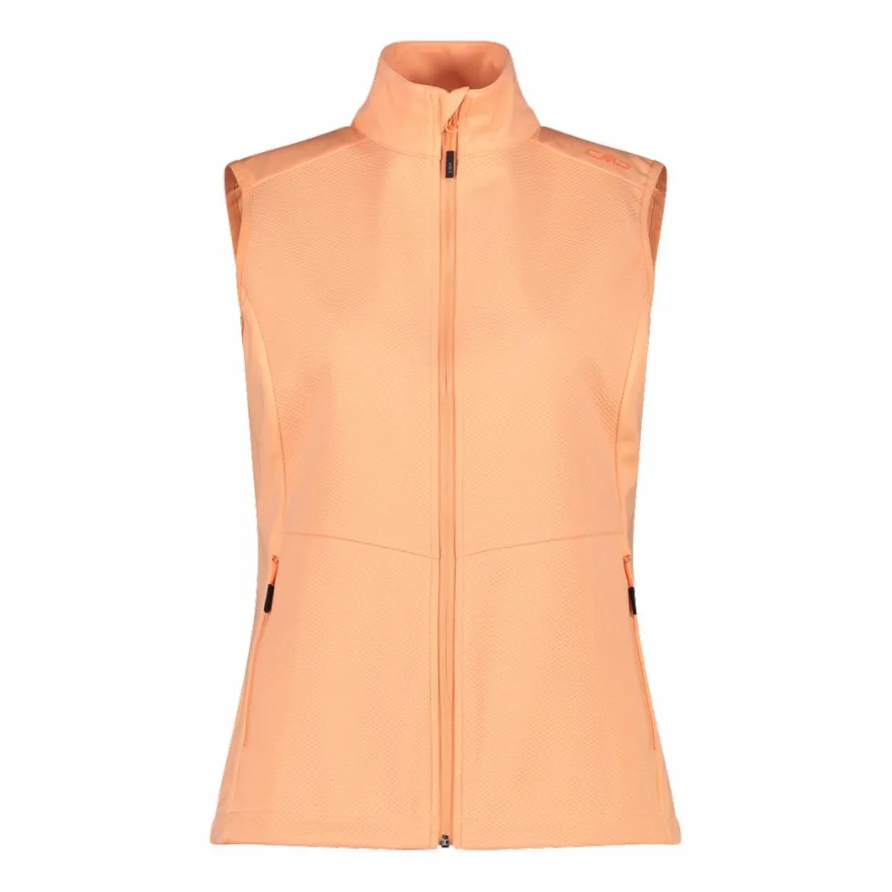 Gilet in Softshell leggero con trama jacquard da Donna