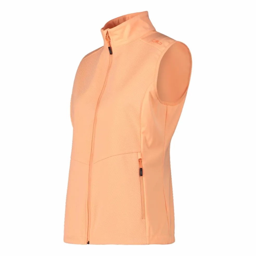 Gilet in Softshell leggero con trama jacquard da Donna