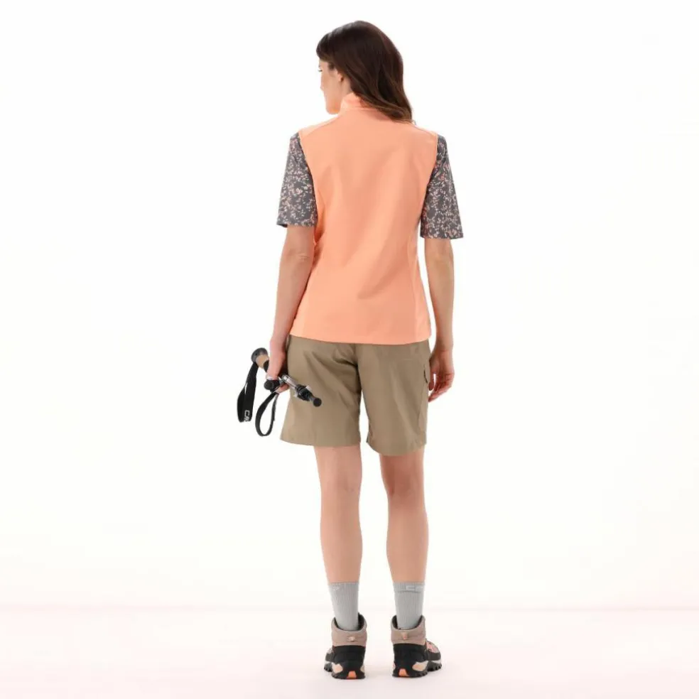 Gilet in Softshell leggero con trama jacquard da Donna
