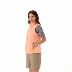 Gilet in Softshell leggero con trama jacquard da Donna