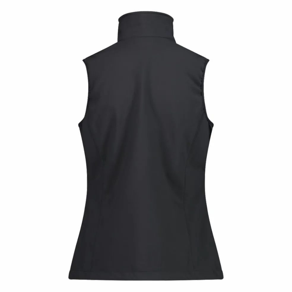 Gilet smanicato da donna in softshell