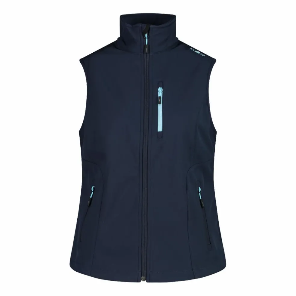 Gilet smanicato da donna in softshell