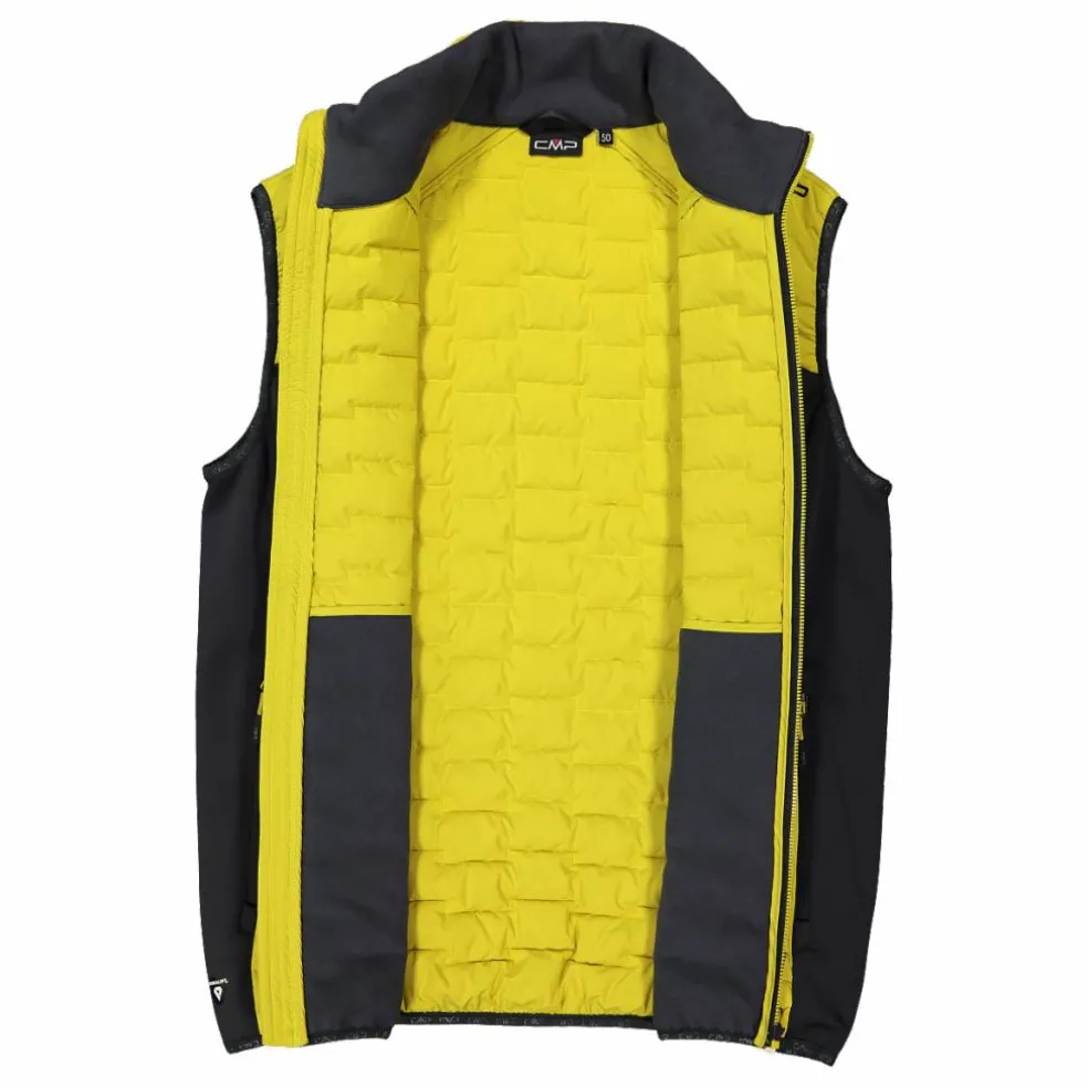 Gilet smanicato ibrido da uomo imbottito con PrimaLoft Black thermoplume Unlimitech