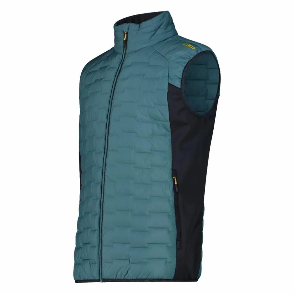 Gilet smanicato ibrido da uomo imbottito con PrimaLoft Black thermoplume Unlimitech