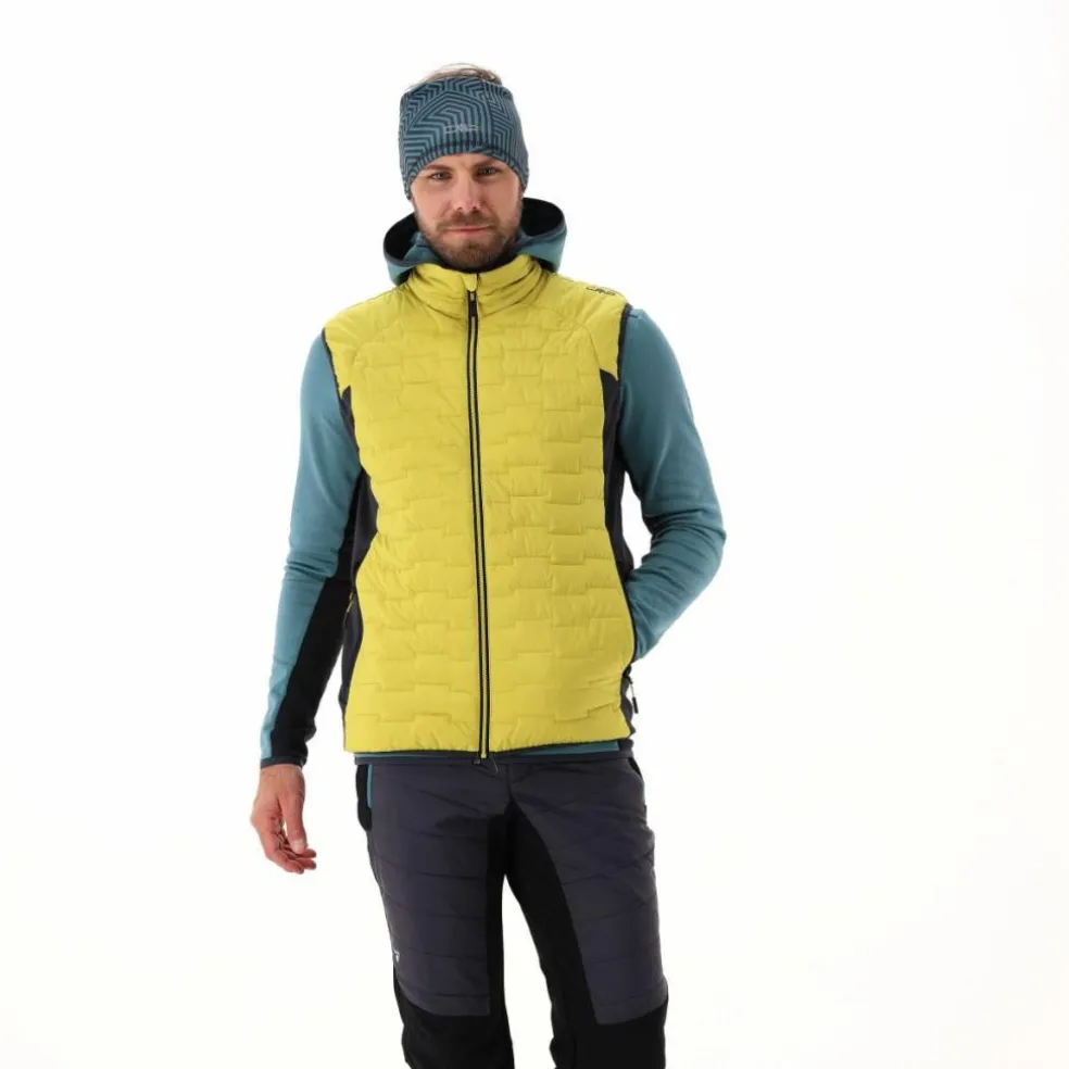 Gilet smanicato ibrido da uomo imbottito con PrimaLoft Black thermoplume Unlimitech