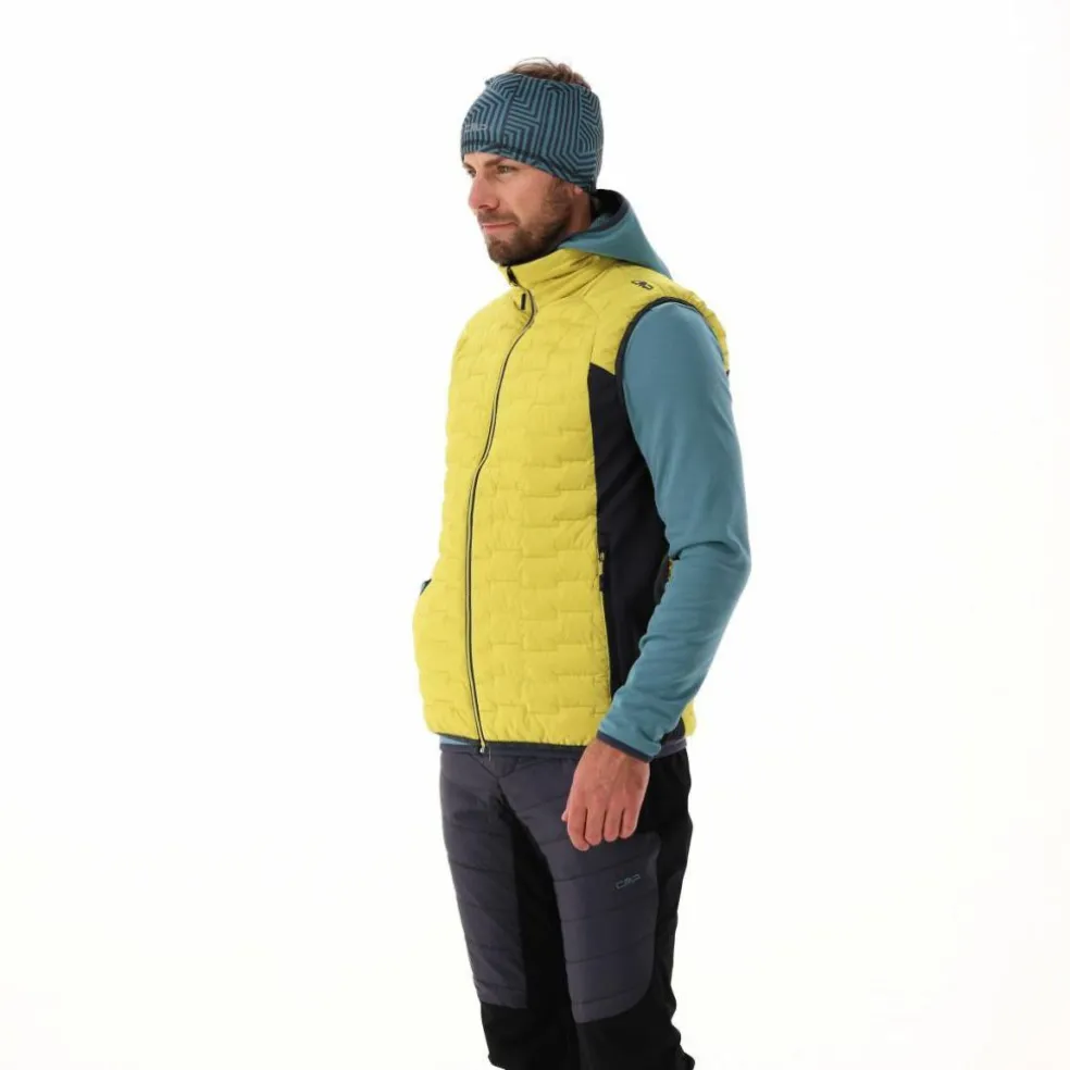 Gilet smanicato ibrido da uomo imbottito con PrimaLoft Black thermoplume Unlimitech