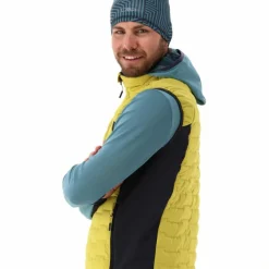 Gilet smanicato ibrido da uomo imbottito con PrimaLoft Black thermoplume Unlimitech