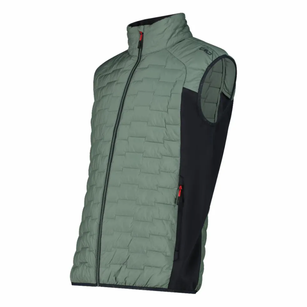 Gilet smanicato ibrido da uomo imbottito con PrimaLoft Black thermoplume Unlimitech