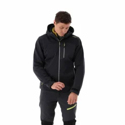 Gilet smanicato in pile da uomo in Knit-tech con tasca termoapplicata