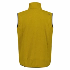 Gilet smanicato in pile da uomo in Knit-tech con tasca termoapplicata