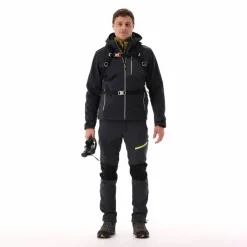 Gilet smanicato in pile da uomo in Knit-tech con tasca termoapplicata