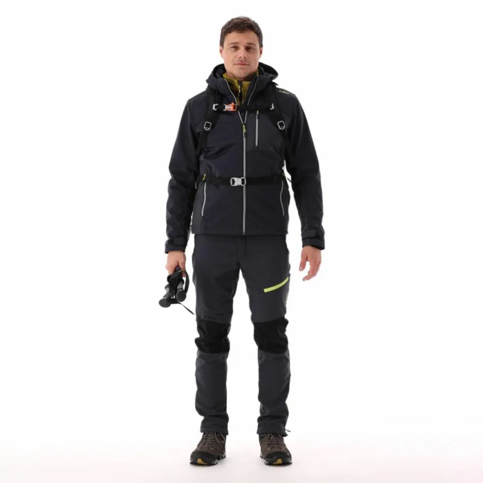 Gilet smanicato in pile da uomo in Knit-tech con tasca termoapplicata