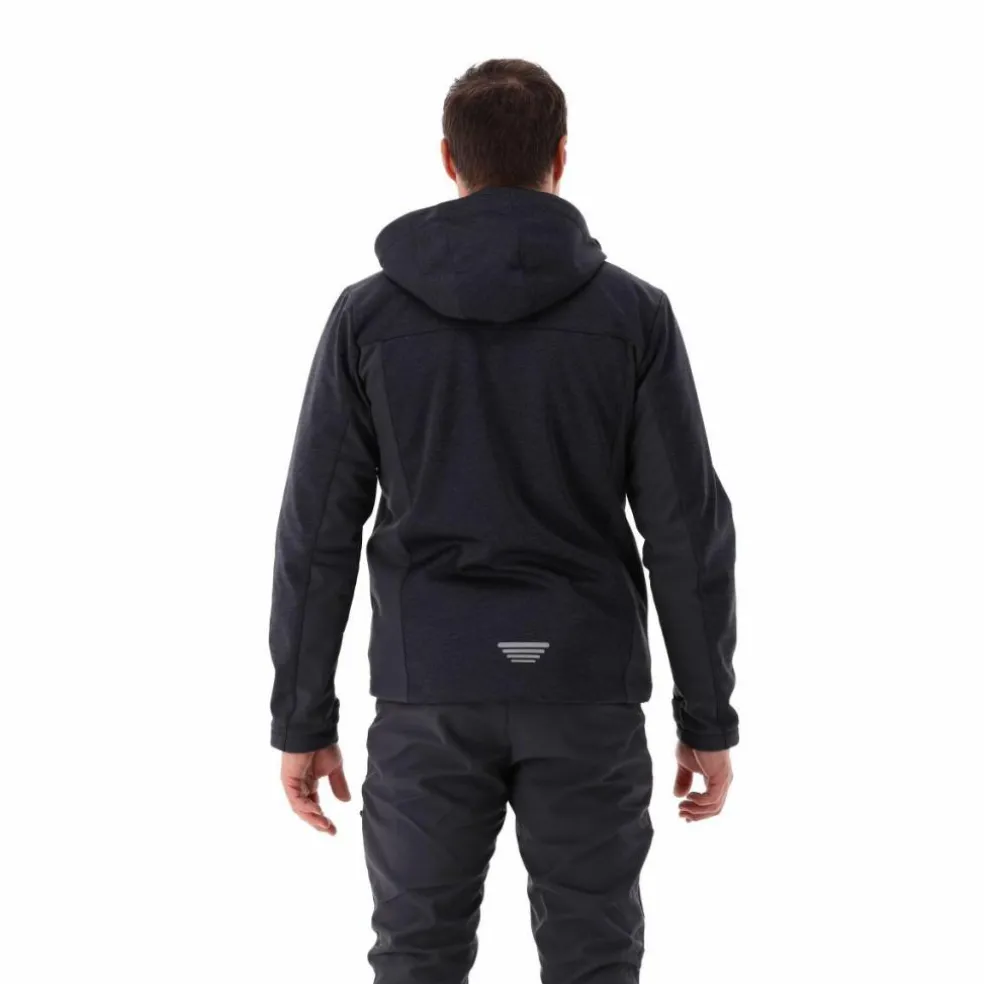 Gilet smanicato in pile da uomo in Knit-tech con tasca termoapplicata