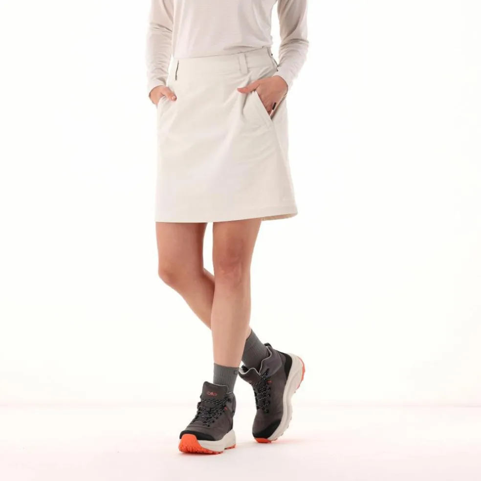 Gonna outdoor in tessuto traspirante da donna