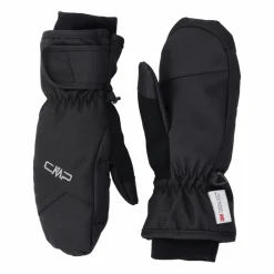 Guanti manopole da sci multicolor in softshell imbottiti da bambini
