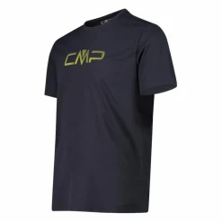 Maglia a maniche corte girocollo da uomo con logo CMP