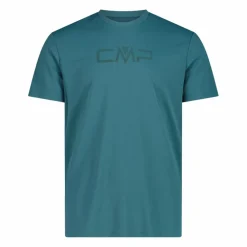 Maglia a maniche corte girocollo da uomo con logo CMP
