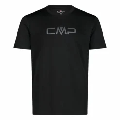 Maglia a maniche corte girocollo da uomo con logo CMP