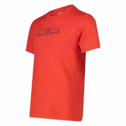 Maglia a maniche corte girocollo da uomo con logo CMP