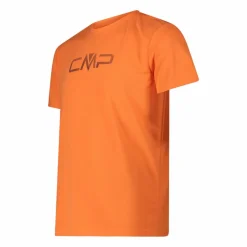Maglia a maniche corte girocollo da uomo con logo CMP