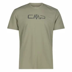 Maglia a maniche corte girocollo da uomo con logo CMP