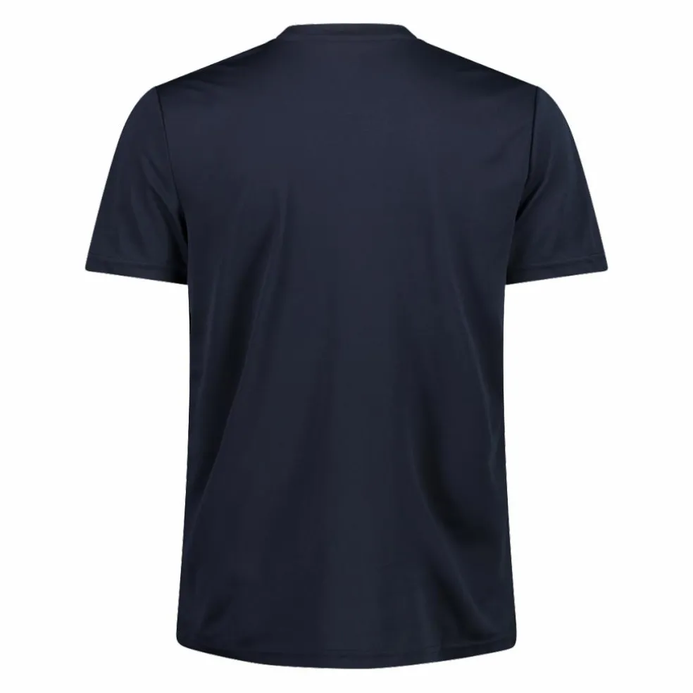 Maglia a maniche corte girocollo da uomo con logo CMP