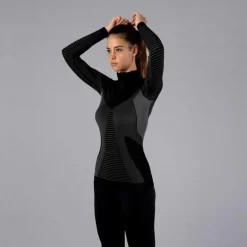 Maglia a maniche lunghe Seamless multifunzionale da donna