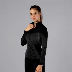 Maglia a maniche lunghe Seamless multifunzionale da donna