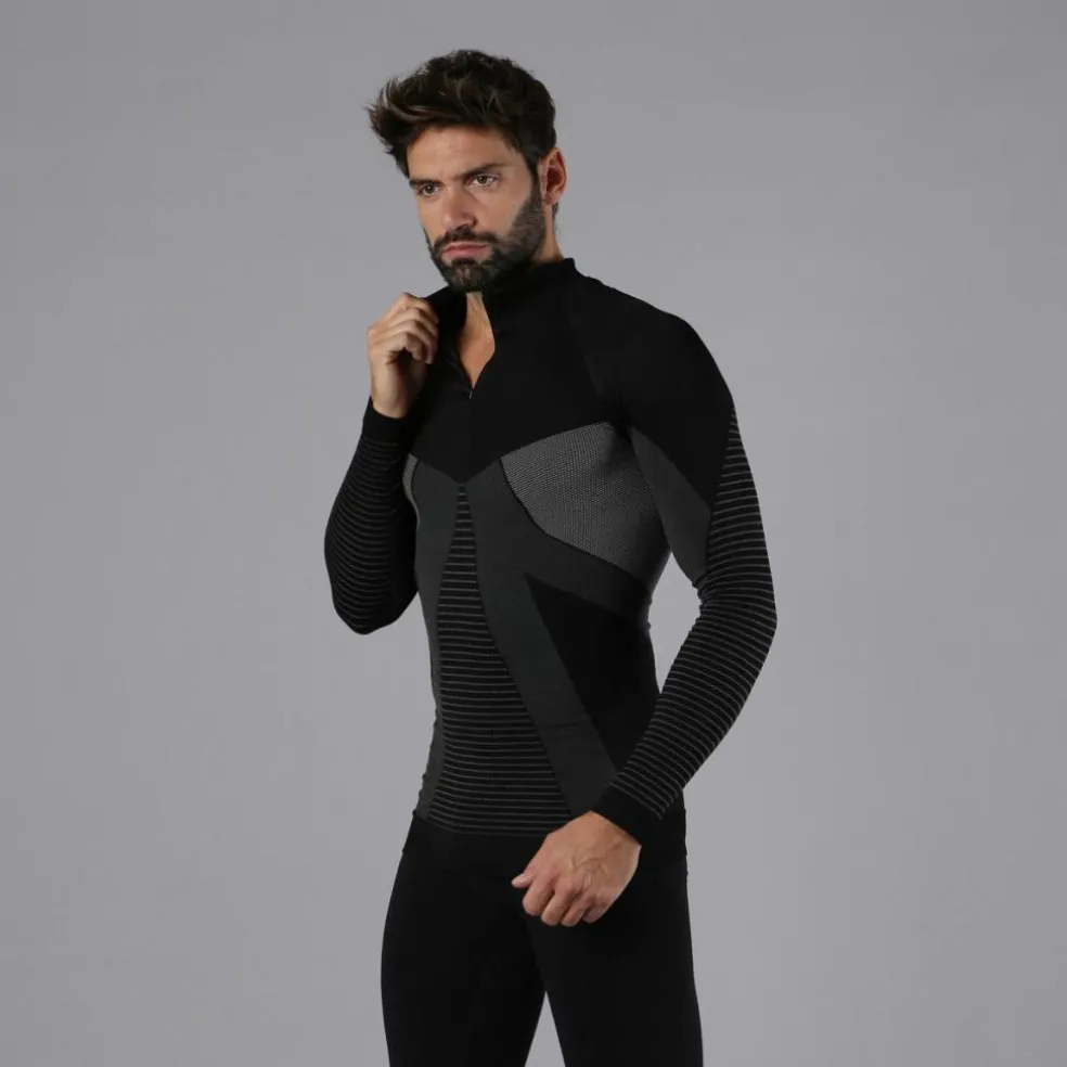 Maglia a maniche lunghe Seamless multifunzionale da uomo