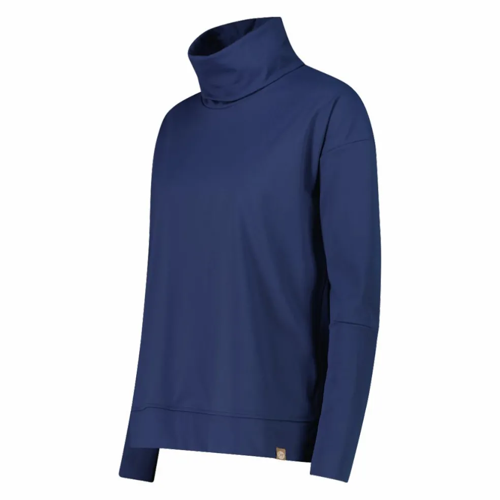 Maglia da donna maniche lunghe con collo a dolcevita