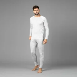 Maglia intima a maniche lunghe da uomo girocollo