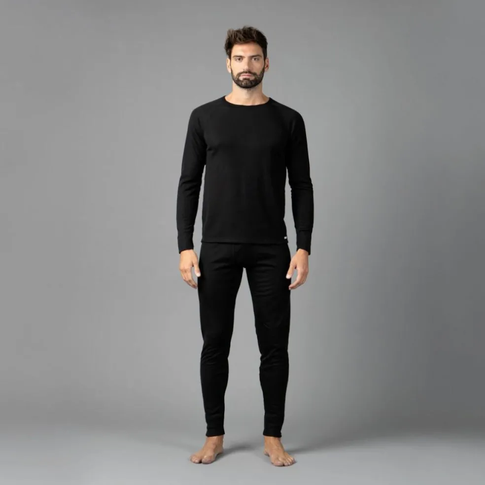 Maglia intima a maniche lunghe da uomo girocollo