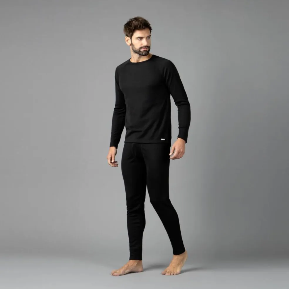 Maglia intima a maniche lunghe da uomo girocollo