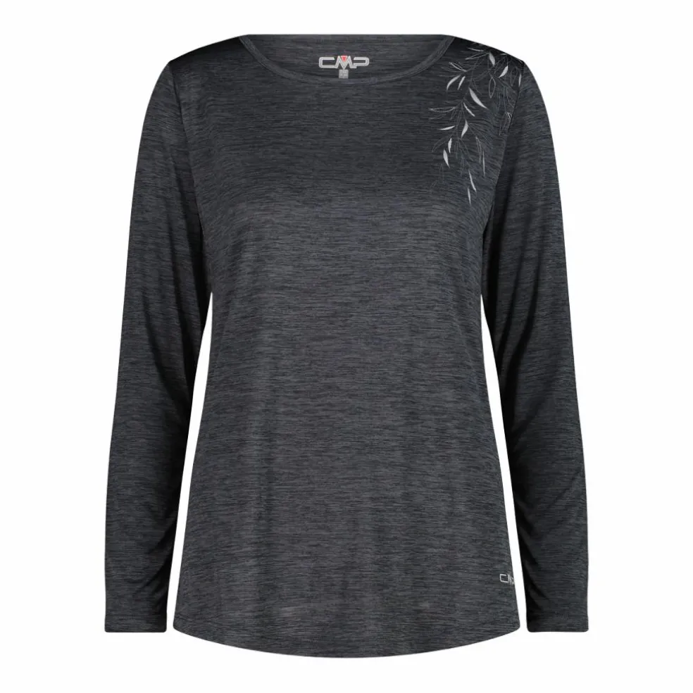 Maglia leggera da donna in jersey melange