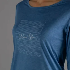 Maglia leggera da donna in jersey melange