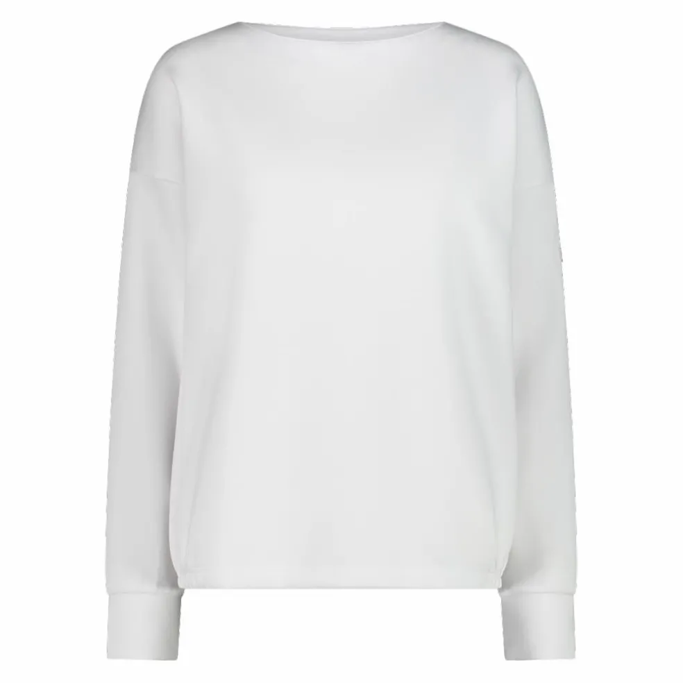 Maglia Manica Lunga in Light French Terry Stretch da Donna