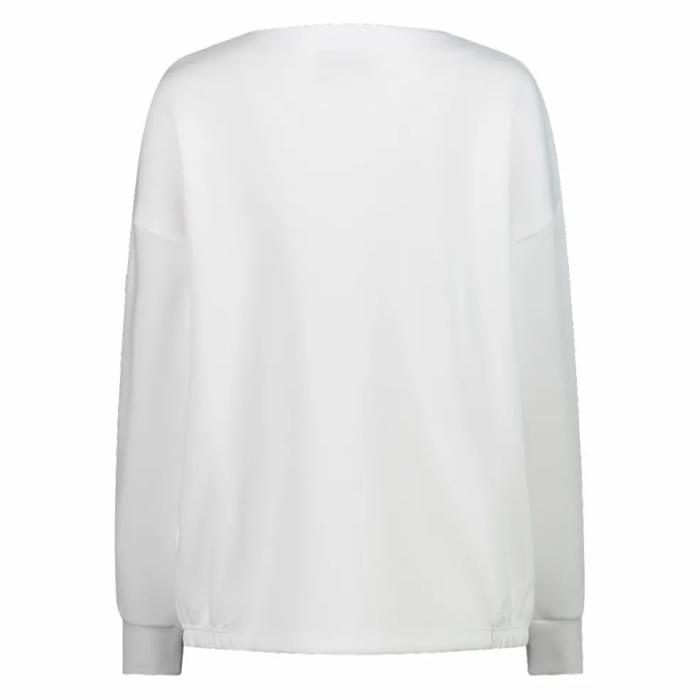 Maglia Manica Lunga in Light French Terry Stretch da Donna