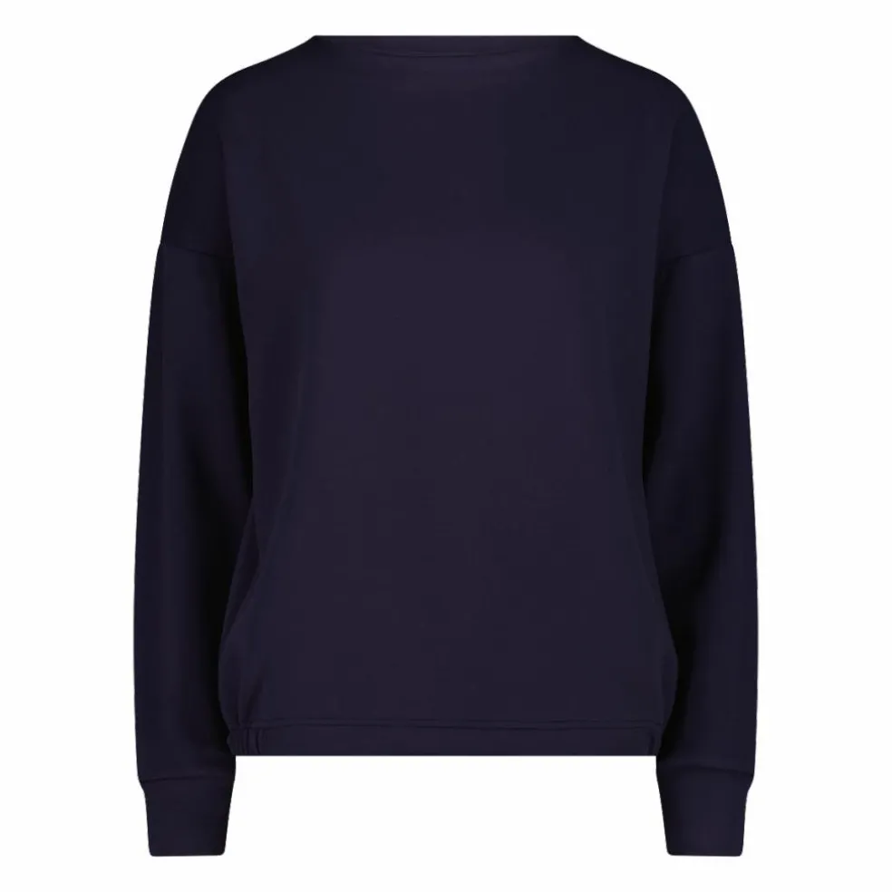 Maglia Manica Lunga in Light French Terry Stretch da Donna