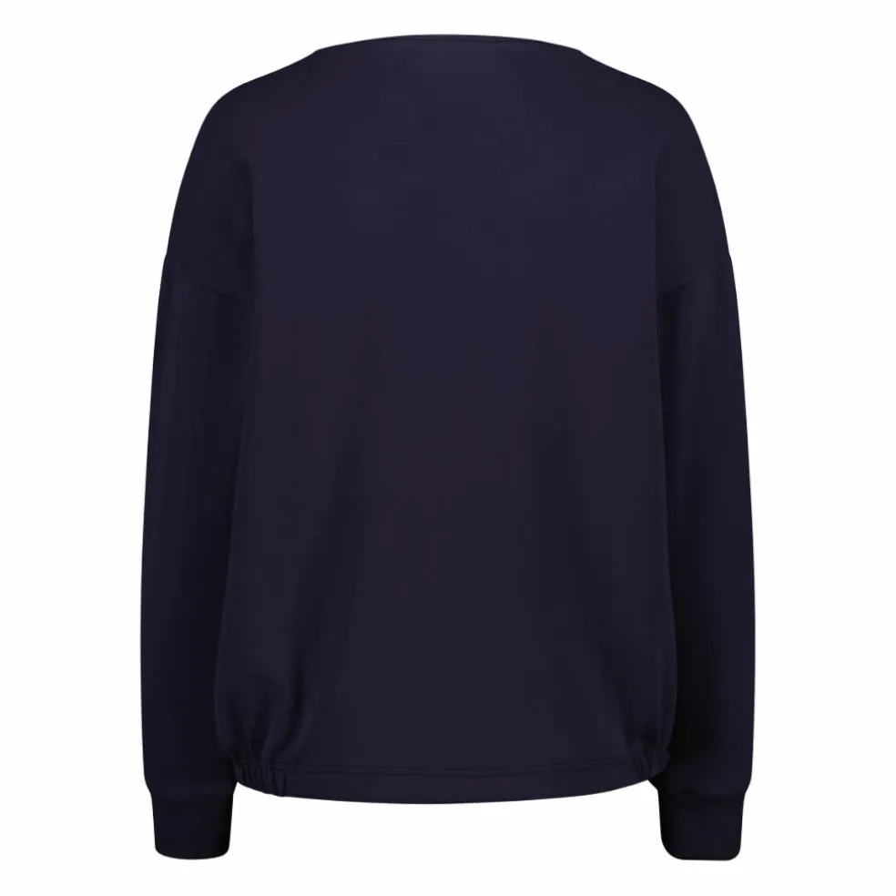 Maglia Manica Lunga in Light French Terry Stretch da Donna