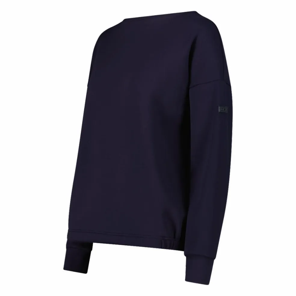 Maglia Manica Lunga in Light French Terry Stretch da Donna