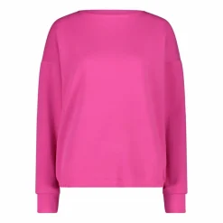 Maglia Manica Lunga in Light French Terry Stretch da Donna