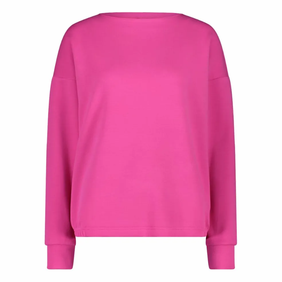 Maglia Manica Lunga in Light French Terry Stretch da Donna