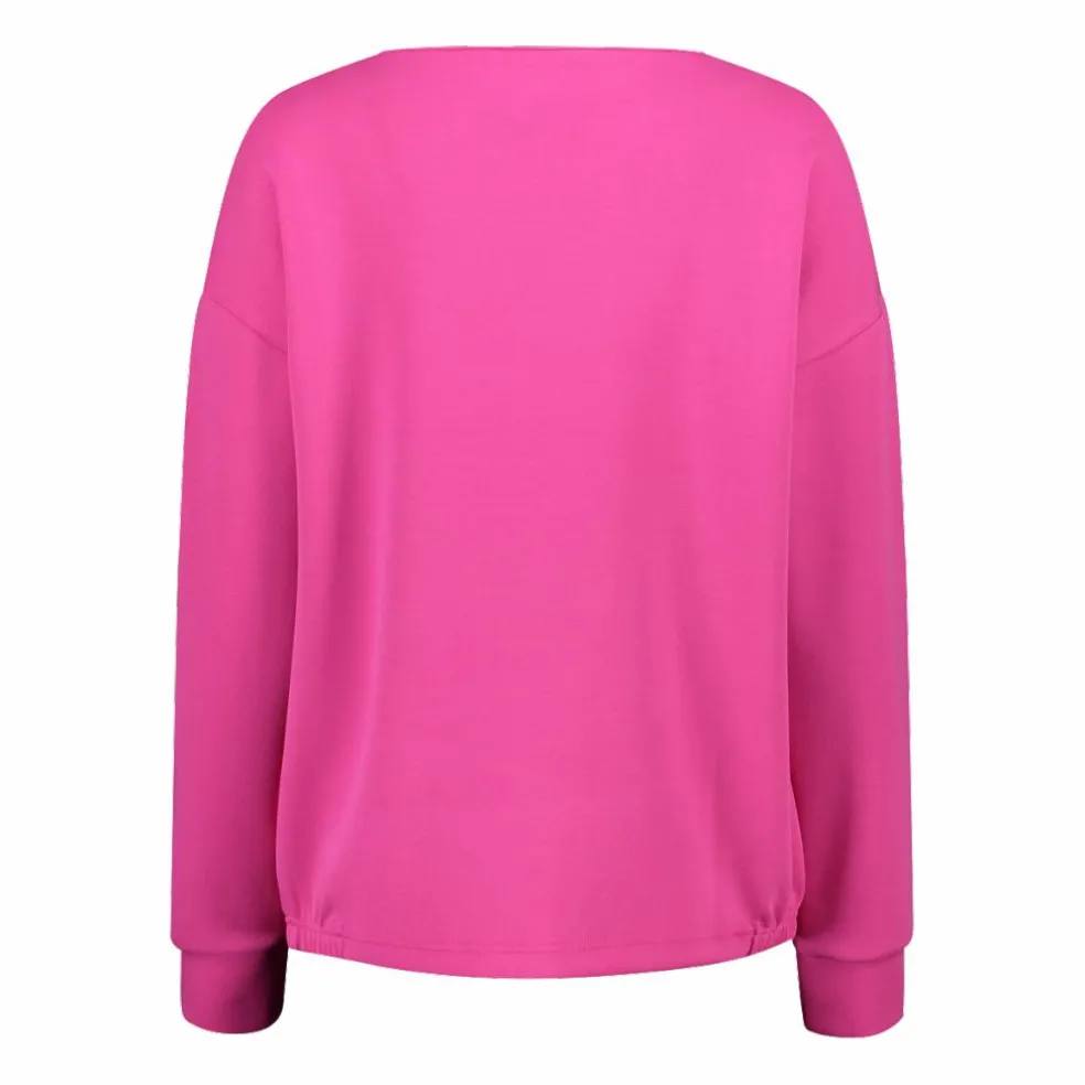 Maglia Manica Lunga in Light French Terry Stretch da Donna